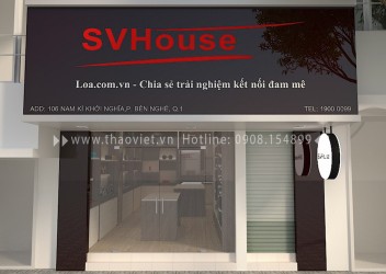 Thiết kế shop công nghệ cao SVHouse