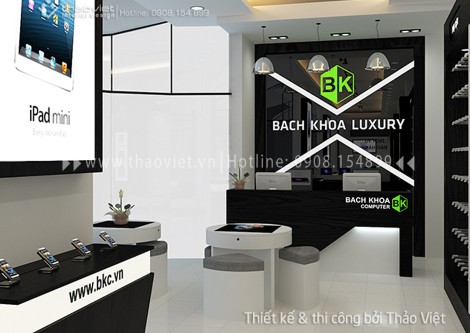 Thiết kế shop điện thoại Bách Khoa Luxury