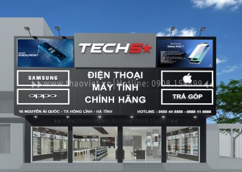 Thiết kế shop điện thoại TECH 5 - Hà Tĩnh