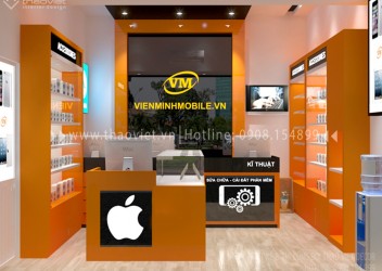 Thiết kế & thi công shop điện thoại Viễn Minh