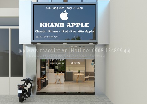 Thiết kế & thi công shop Khánh Apple