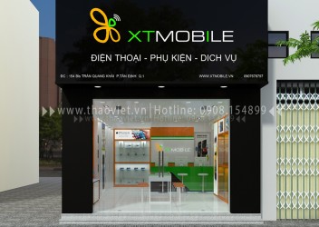 Thiết kế & thi công Shop XT Mobile - Trần Quang Khải