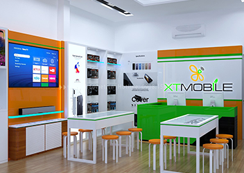 Thiết kế & thi công nội thất shop XT Mobile Đà Nẵng
