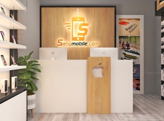 Thiết kế và thi công shop điện thoại Sang Mobile - Quận 1